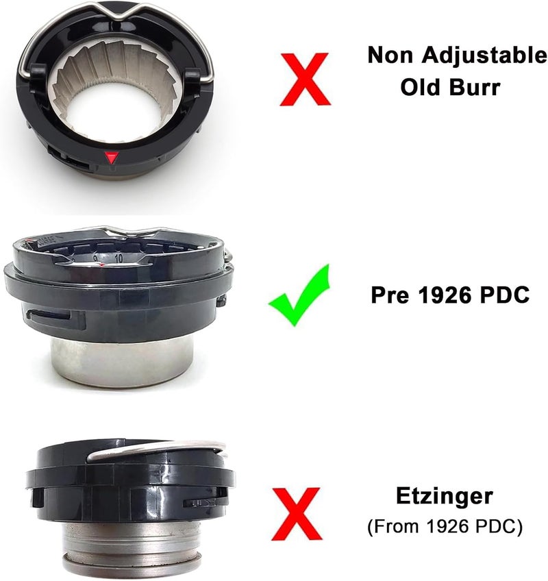 Brewvana Conical Grinder Burr Set Replacement Compatible with Breville Espresso Machines Coffee Grinder Burr(Pre 1926 PDC) - Image 4